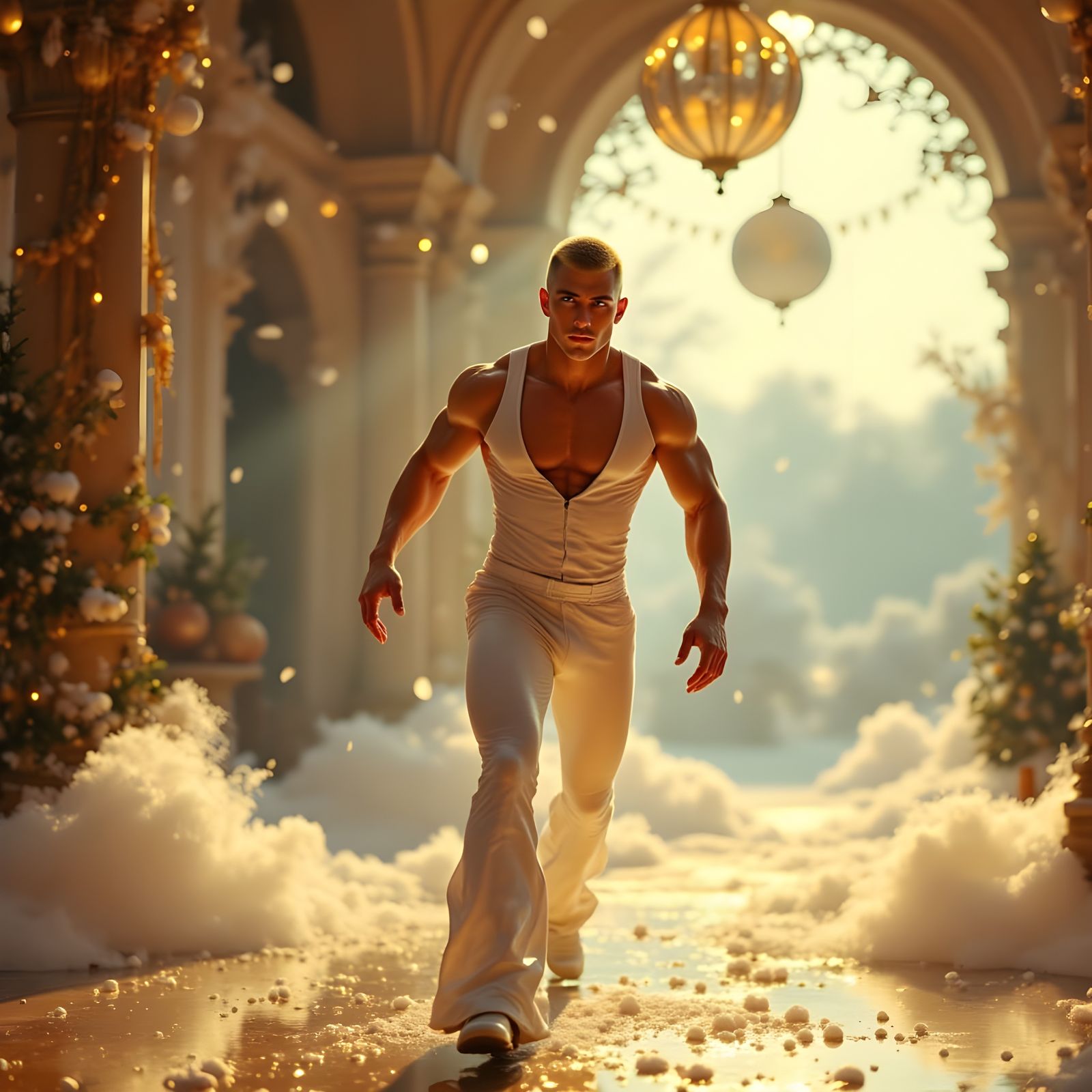 Disco Dancer Brian in 70s Jumpsuit