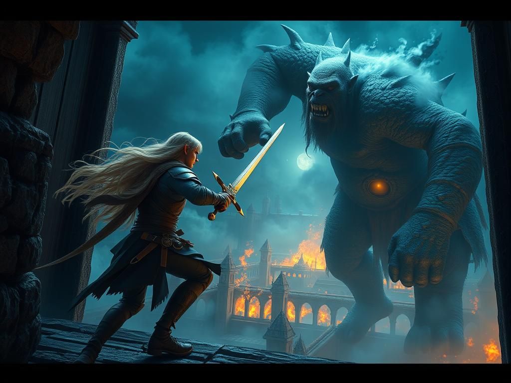 The Midnight Showdown: Jhaeros the Elven Warrior vs. Kelraz ...