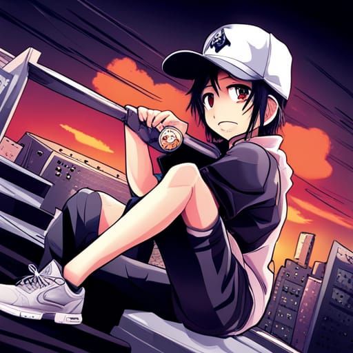 Rapper in Anime Style