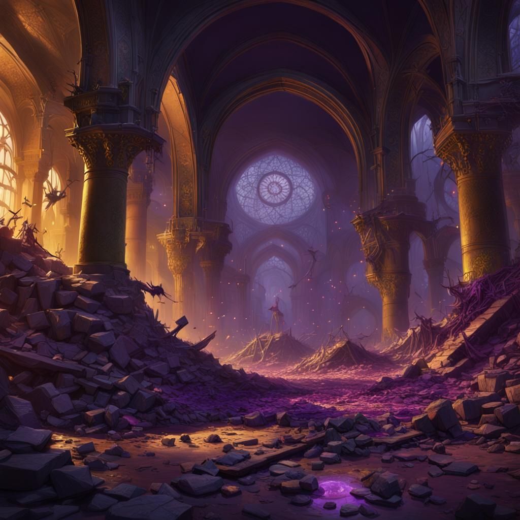 Dark Fantasy Battlefield Aftermath in 8K Resolution