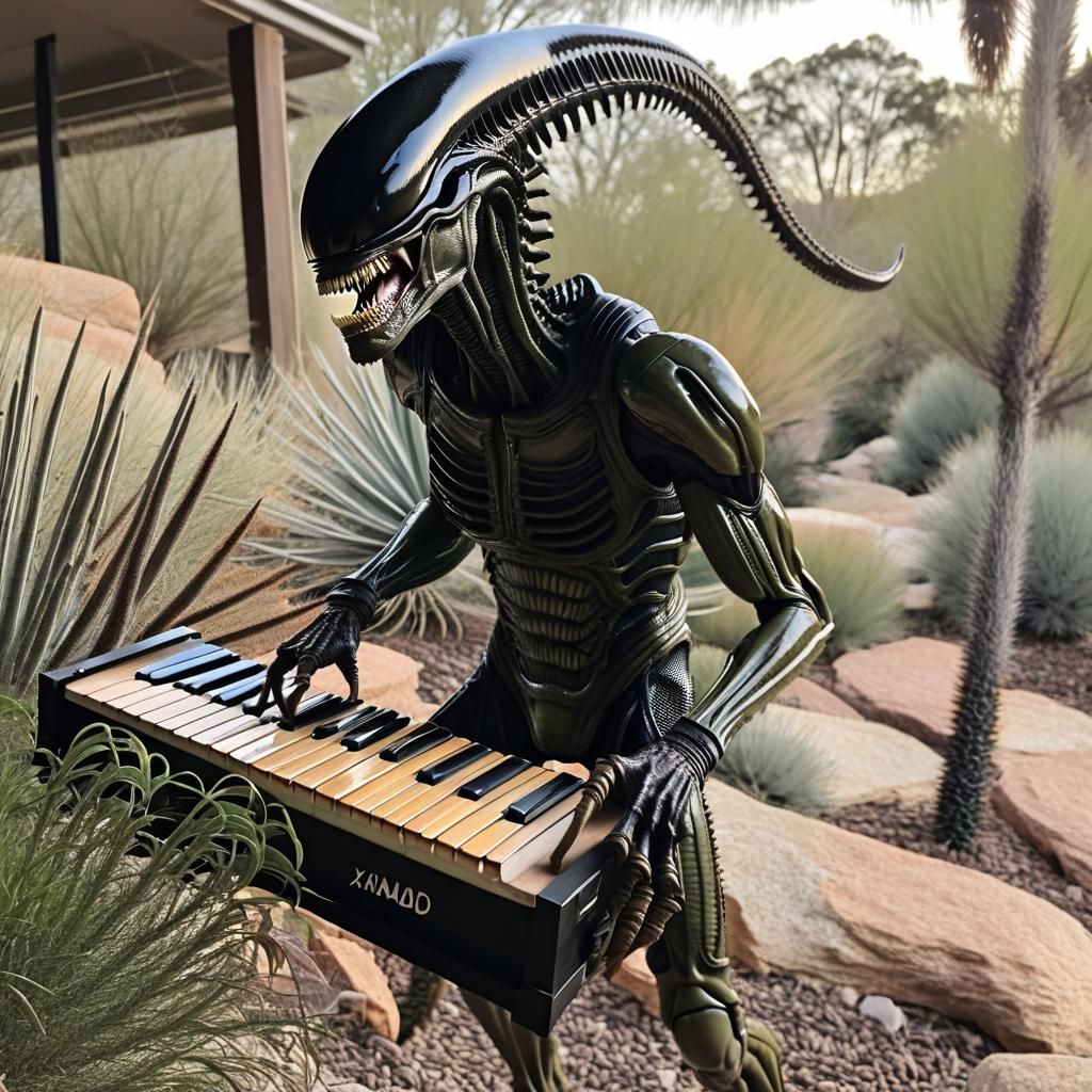 Xeriscaped Xenomorph Christmas in Alien Xanadu