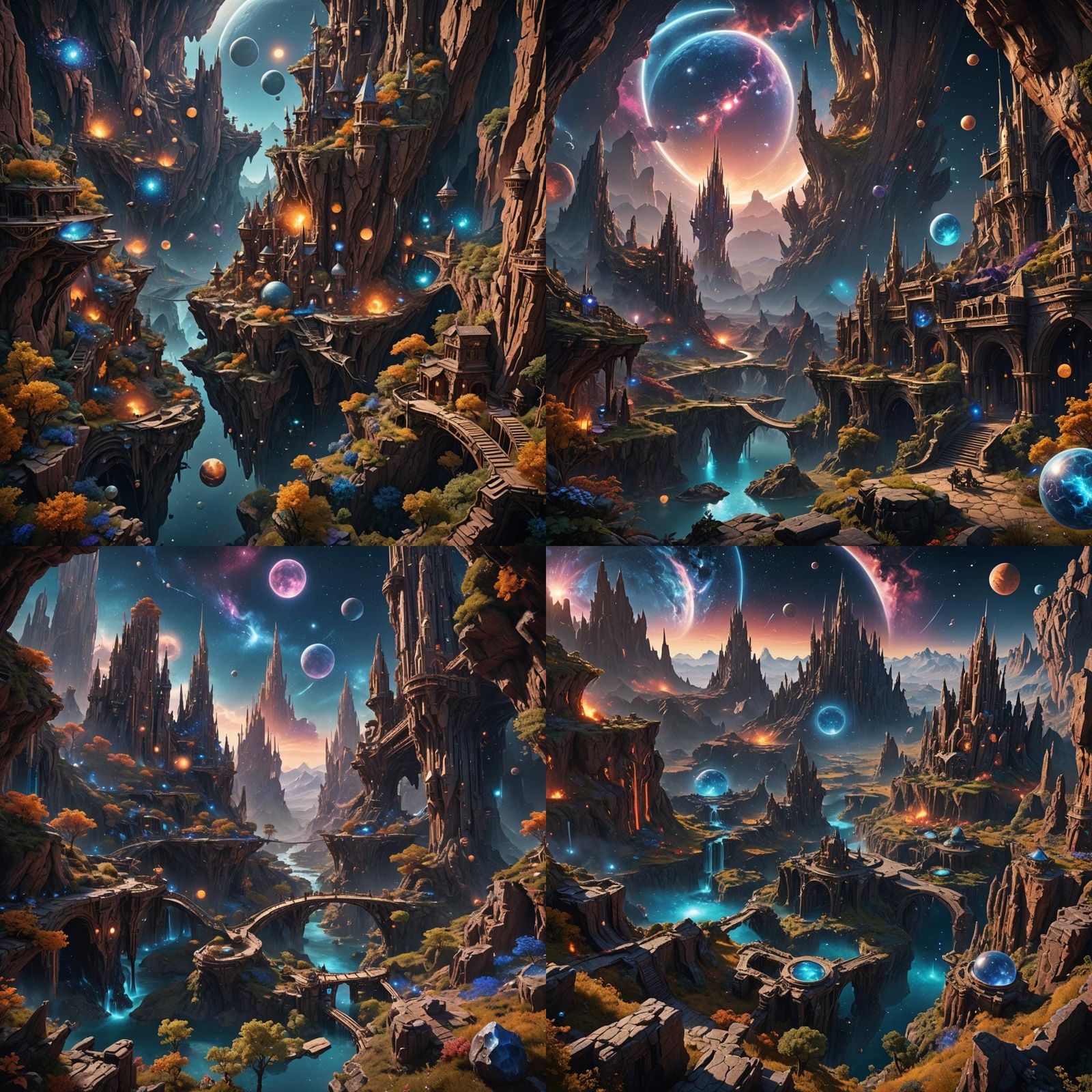 Fantastical Universe in Deep Color: Matte Painting