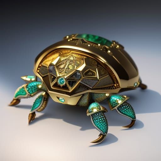 The Ocean Gold Crab God