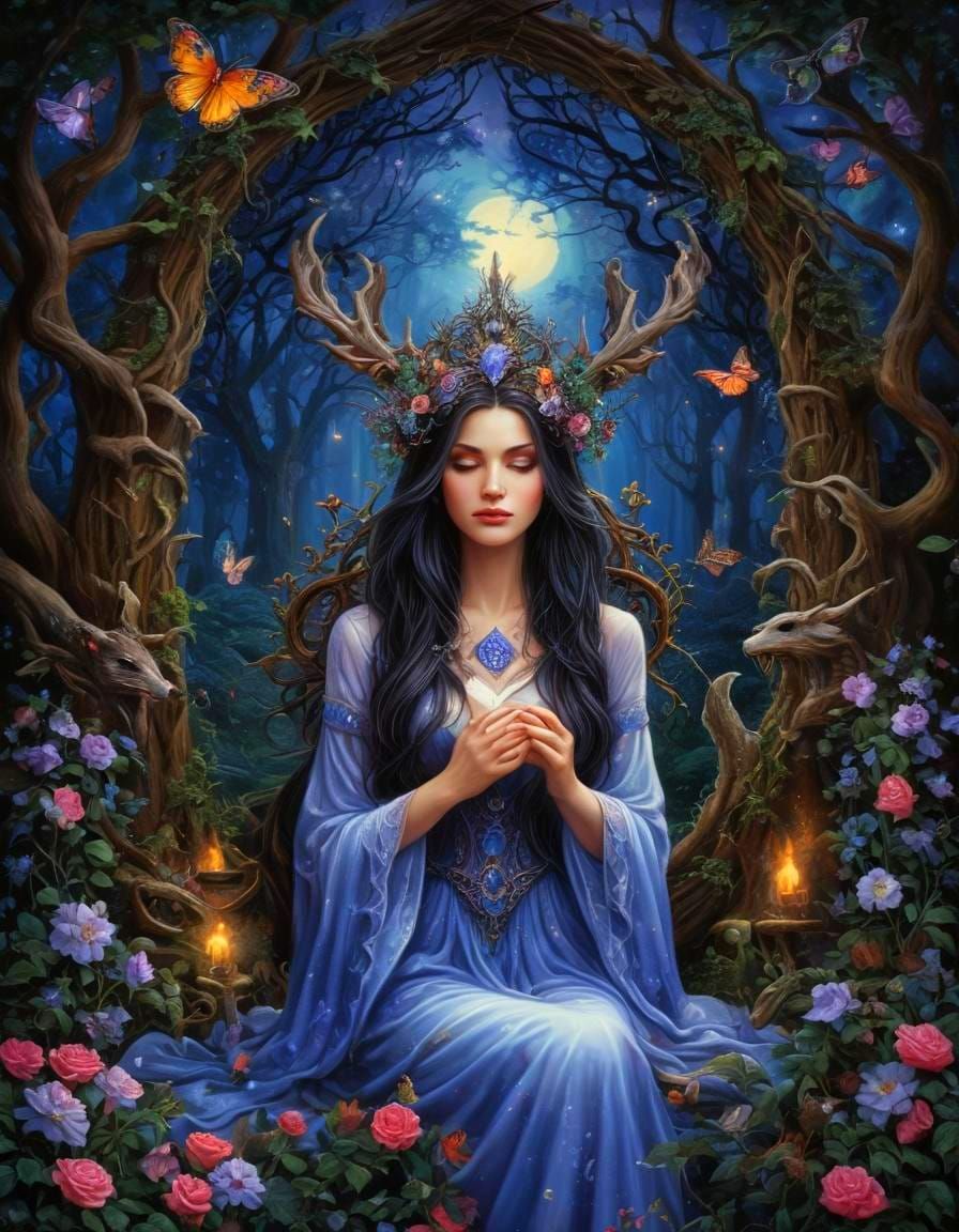 Enchanted Fantasy Dreamscape in Surrealist Style