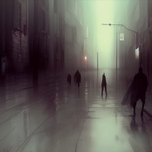 Dark Fantasy Silent Hill Concept Art in 8K