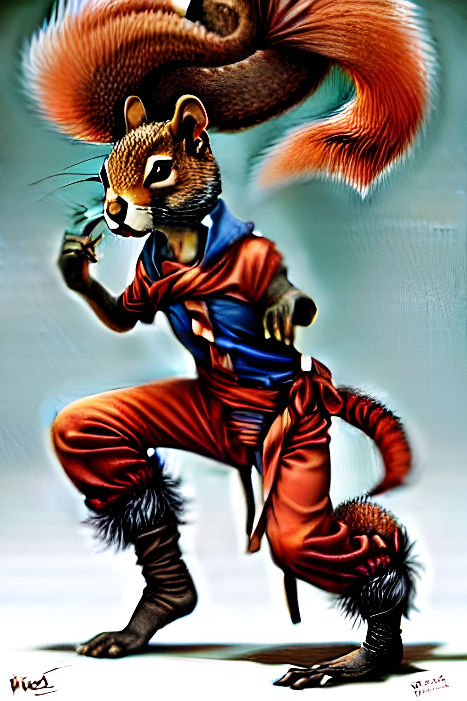Squirrel Ambassador to Ninjas: Photorealistic Character Desi...