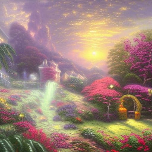 Rapier Pierces Plantain in Ethereal Fantasy Style