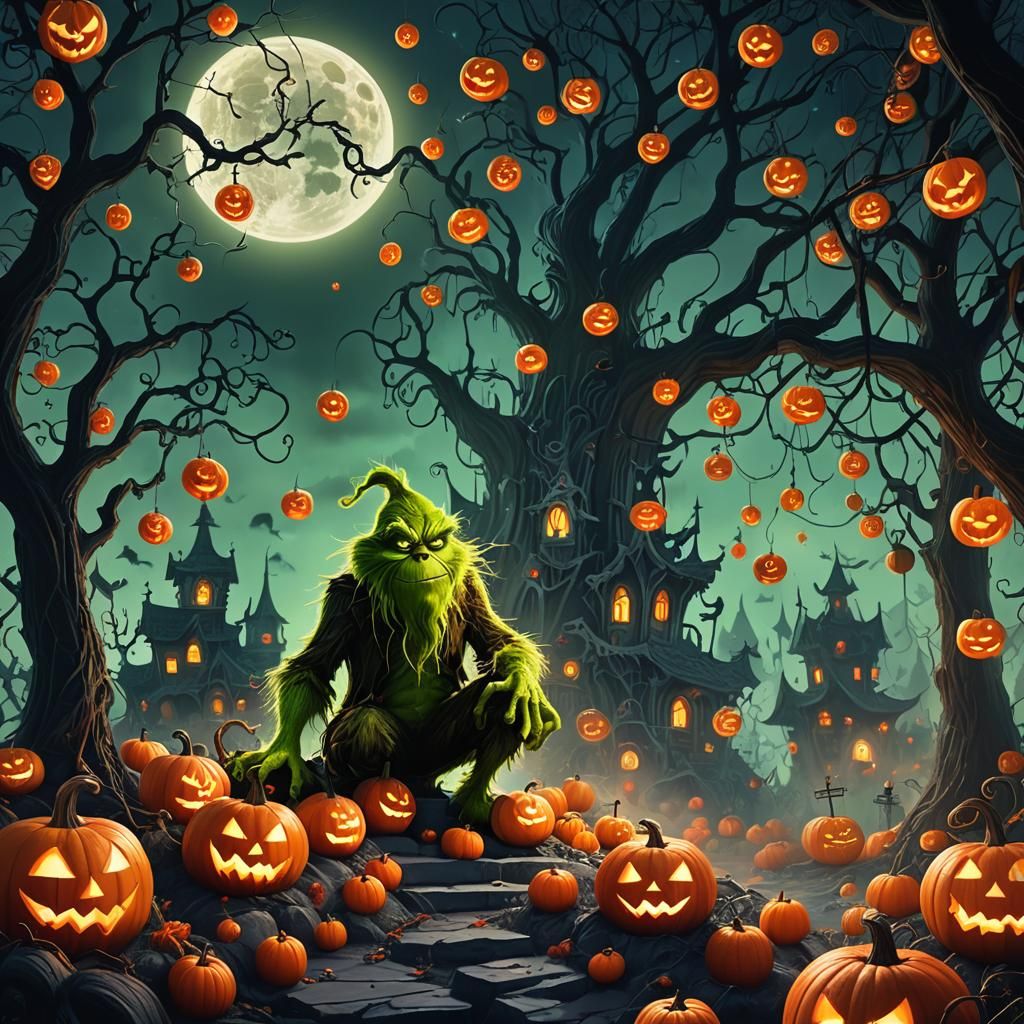 The Grinch Steals Halloween: Spooky Gothic Fantasy
