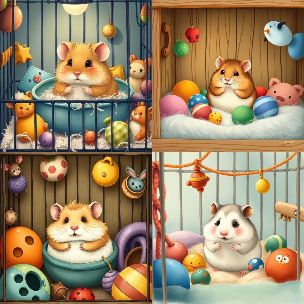 AI Generated Image of a Hamster