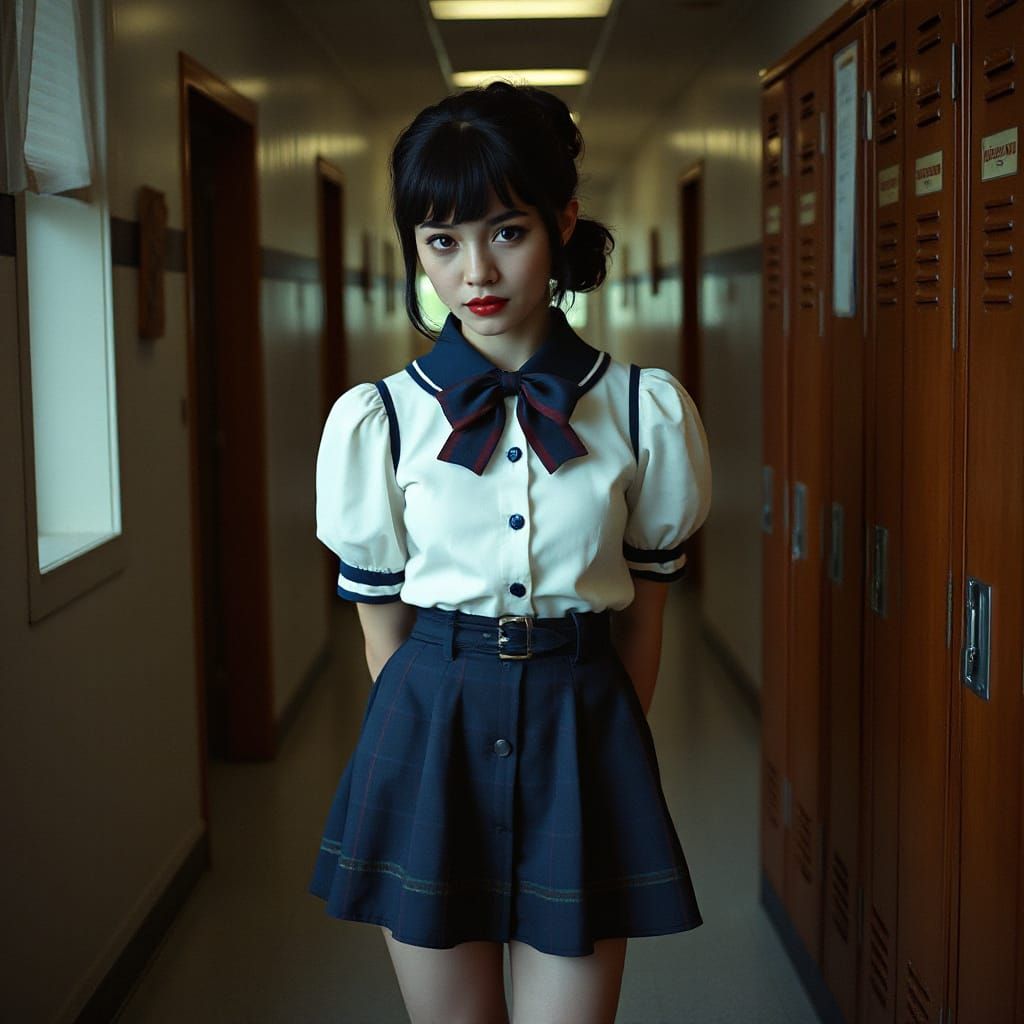 Steampunk Schoolgirl in Cinematic Style