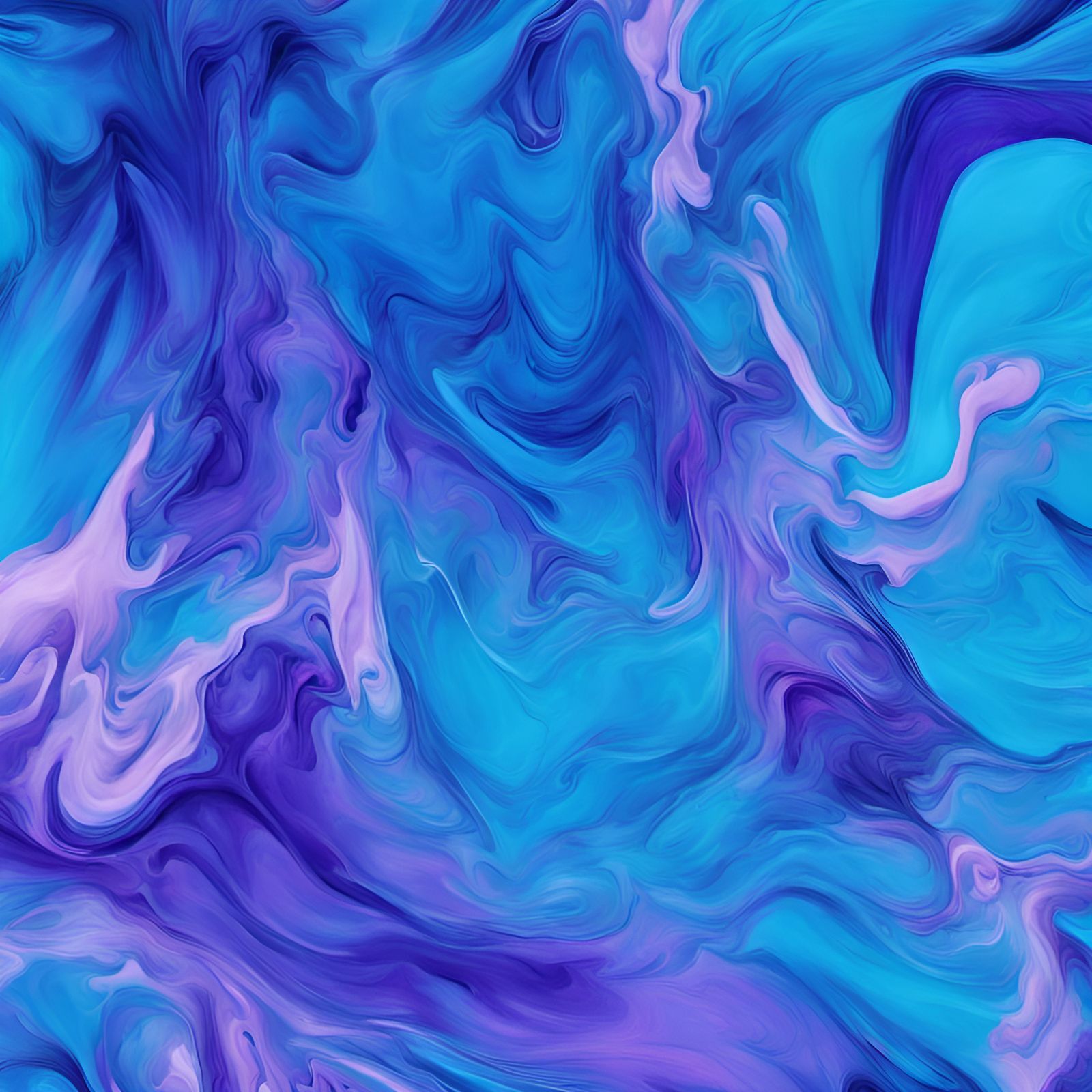 Acrylic Blurple Pour Paint Abstract