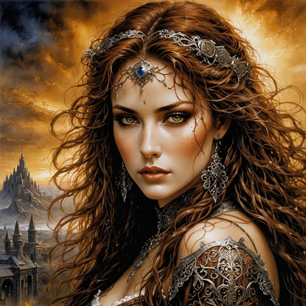 Irish Woman Portrait in Hyperrealistic Style