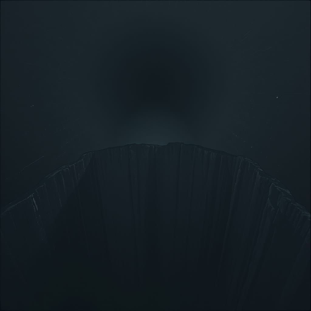 Infinite Abyss in Dark, Surreal Landscape