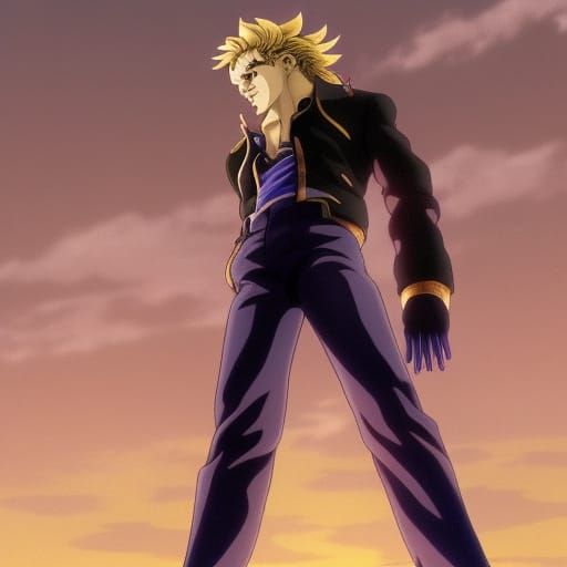 Dio Brando in Studio Ghibli Anime Style