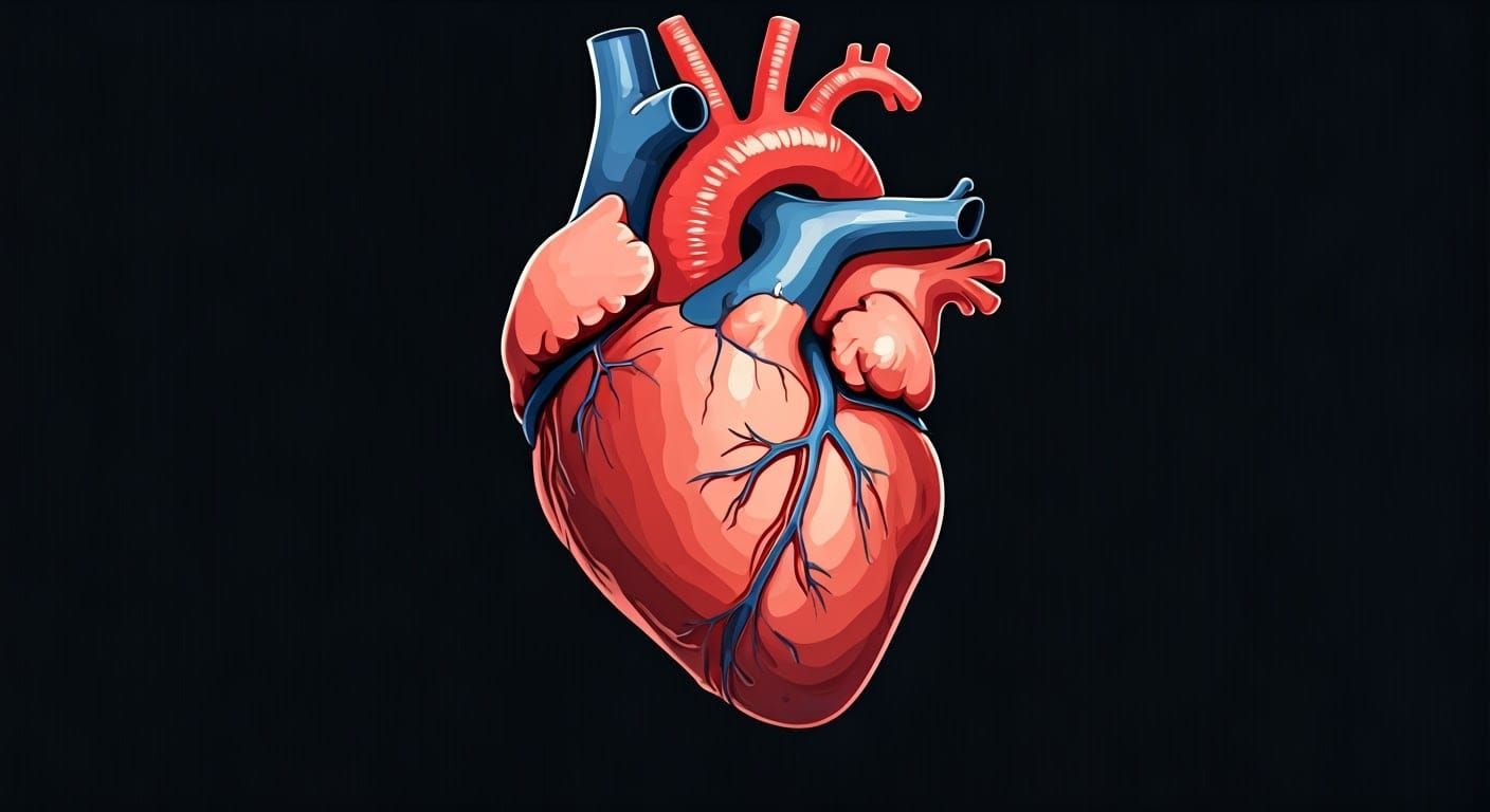 Vibrant Anime Heart in Cel-Shaded Beauty