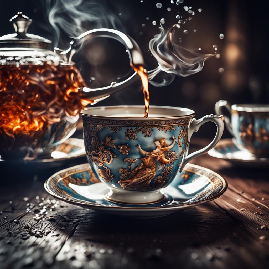 Dancer Spinning on a Cup of Tea