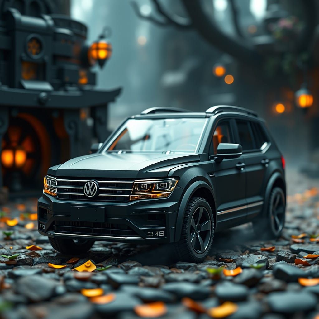 Lego Volkswagen Tiguan in Fantastical Landscape