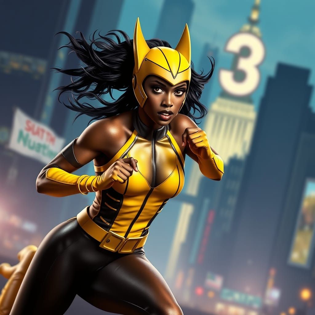 Vixen Running Like a Lion in Star City Poster
