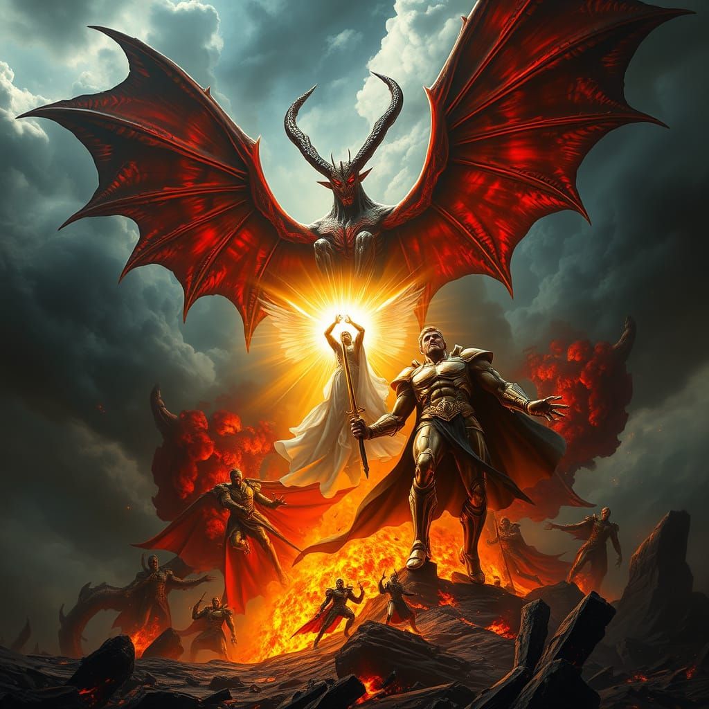 Satan Rises to Battle God in Epic, Dark Fantasy