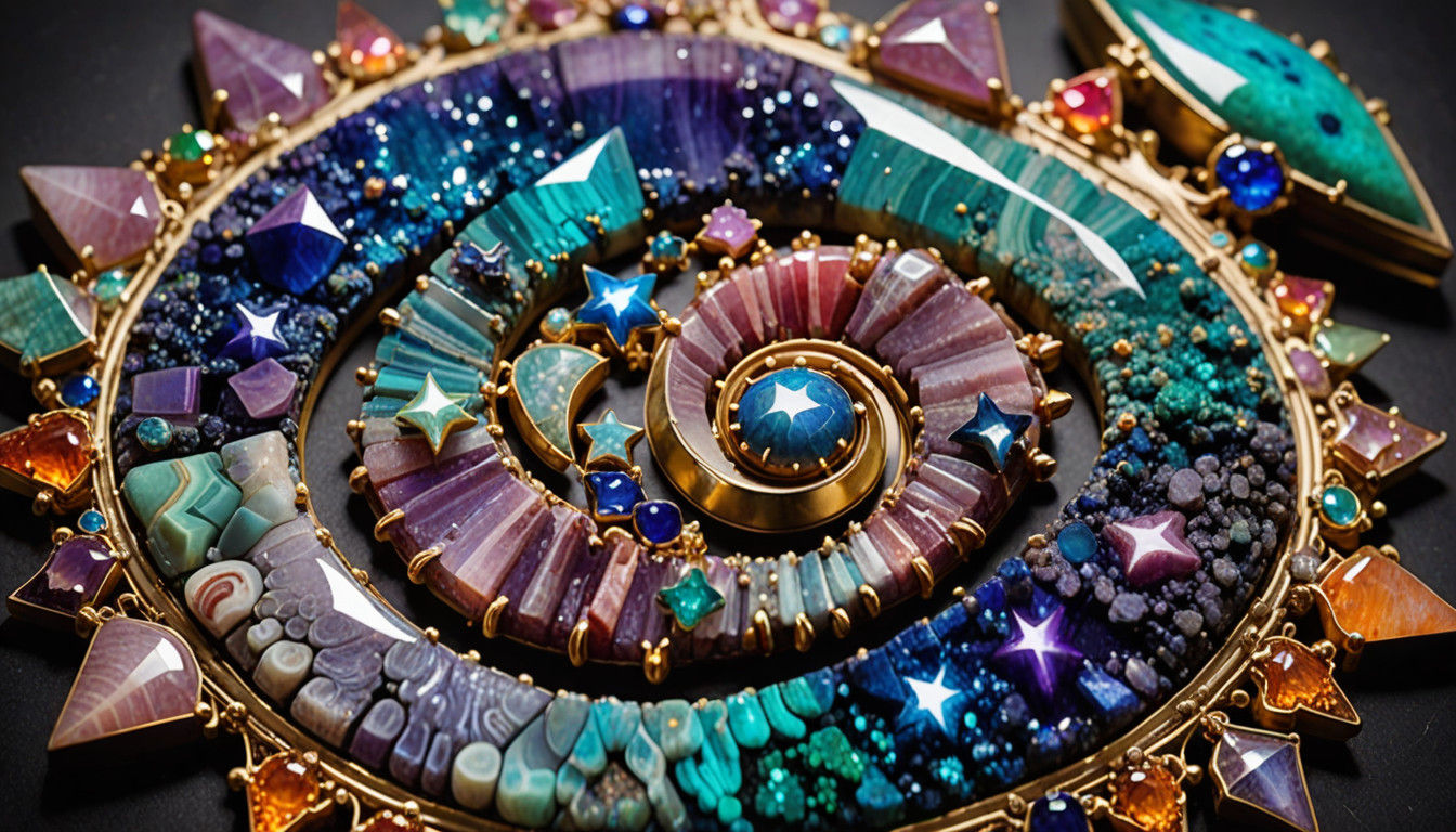 Celestial Star Clusters in Iridescent Glory