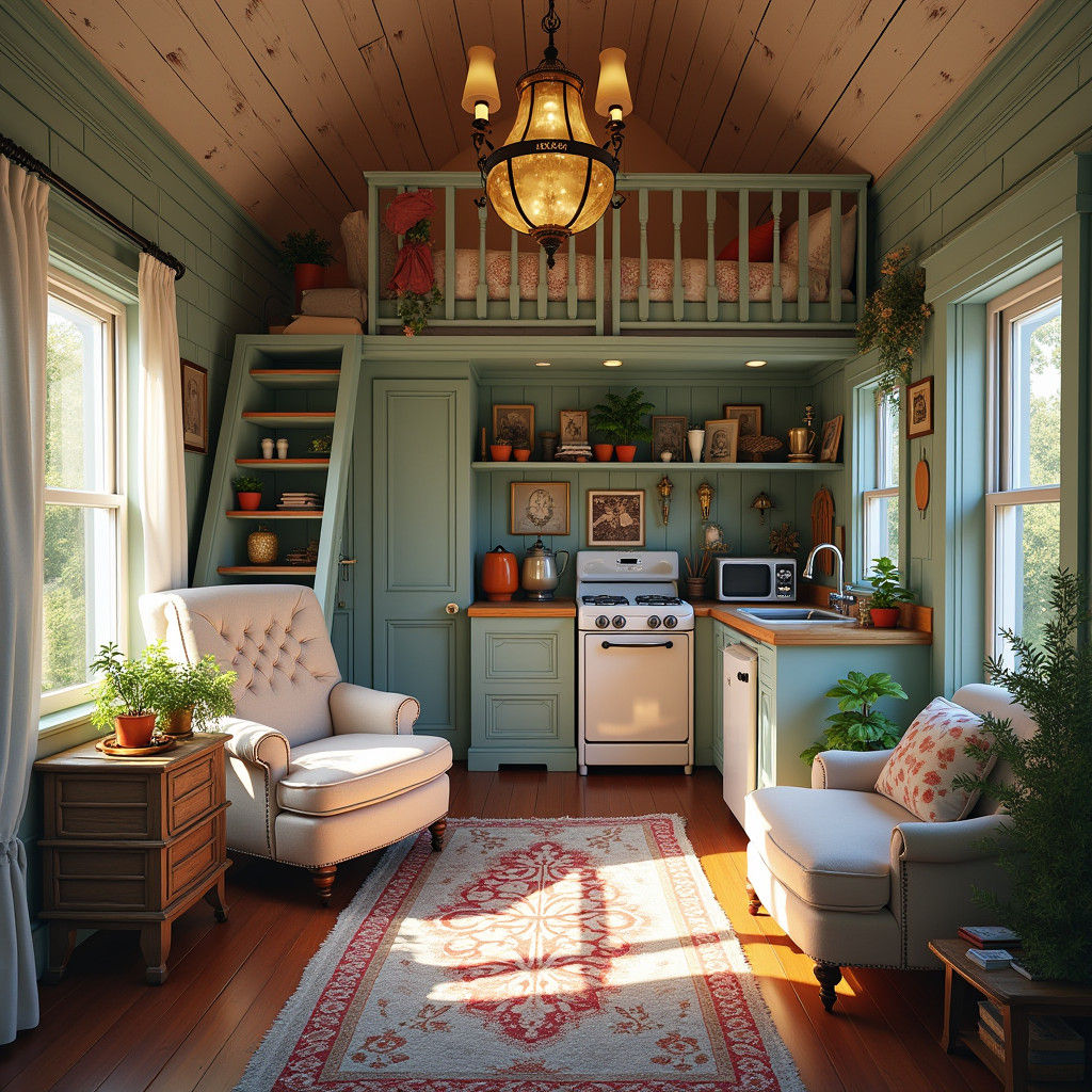 Cozy Victorian Cottagecore Interior Design in Pastel Colors