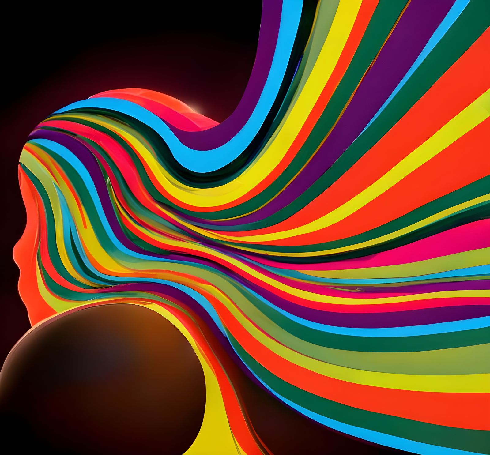 Big Bang Explosion in Kinetic Pointillism Style