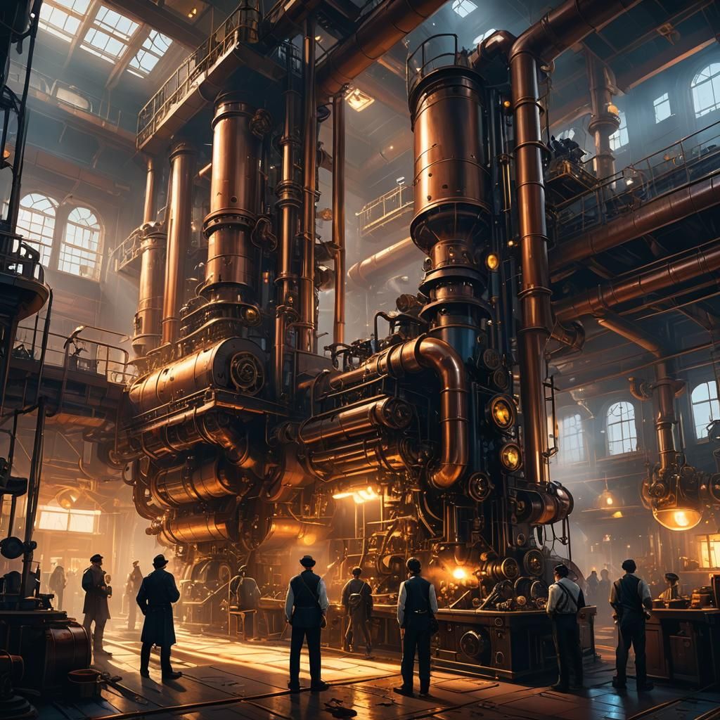 Steampunk Bomb Factory: Clockwork Engineers at Work