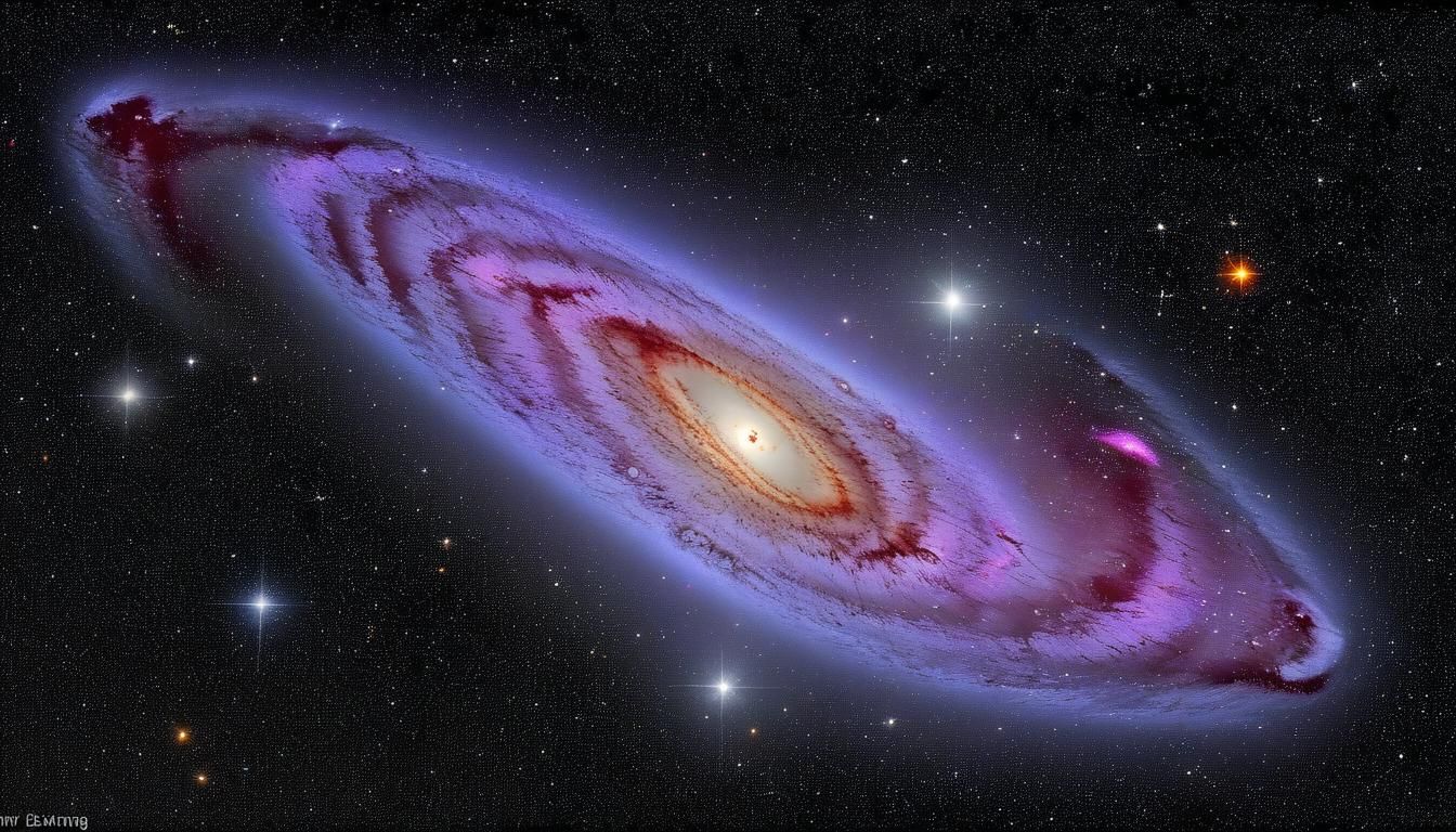 Glowing Universe Panorama in Astrophotography