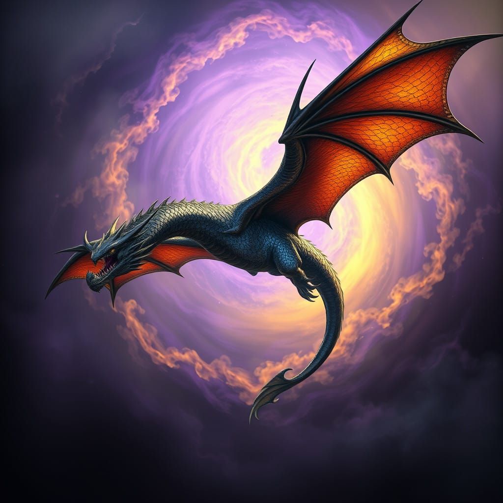 Mystical Dark Fantasy Dragon Scales