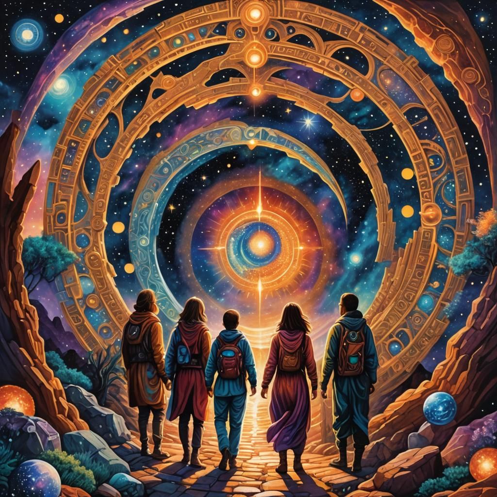 Stargate Travelers Emerge in Visionary Cosmic Art