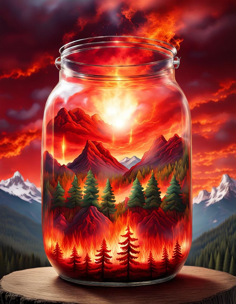 Forest Fire in a Jar: Conceptual Art