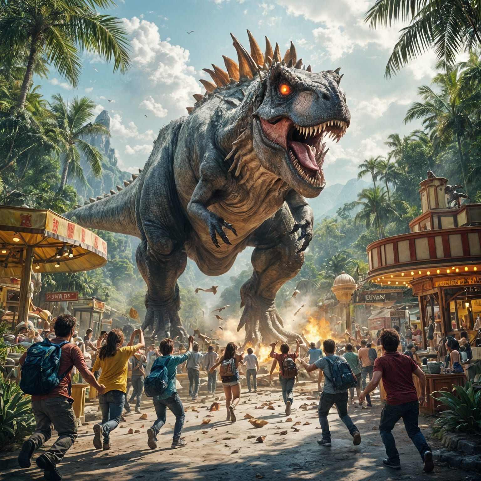 Indominus Rex Unleashed in Jurassic World