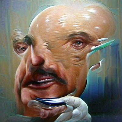 Dr. Phil as an Oil Painting Portrait