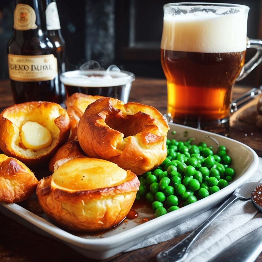 Yorkshire Pudding Still Life: Detailed Matte Painting