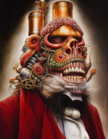 Mad Scientist's Wonderland Transformation: Art Nouveau Portr...