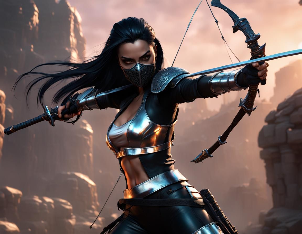 Hyperdetailed Female Rogue in Dark Fantasy Concept Art