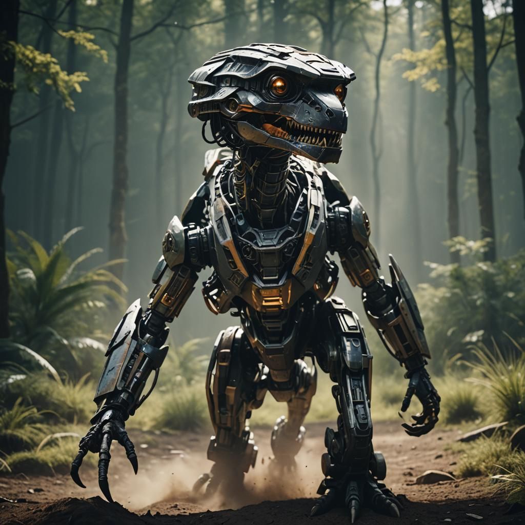 Dramatic Robot Film Still: Cinematic AI Art