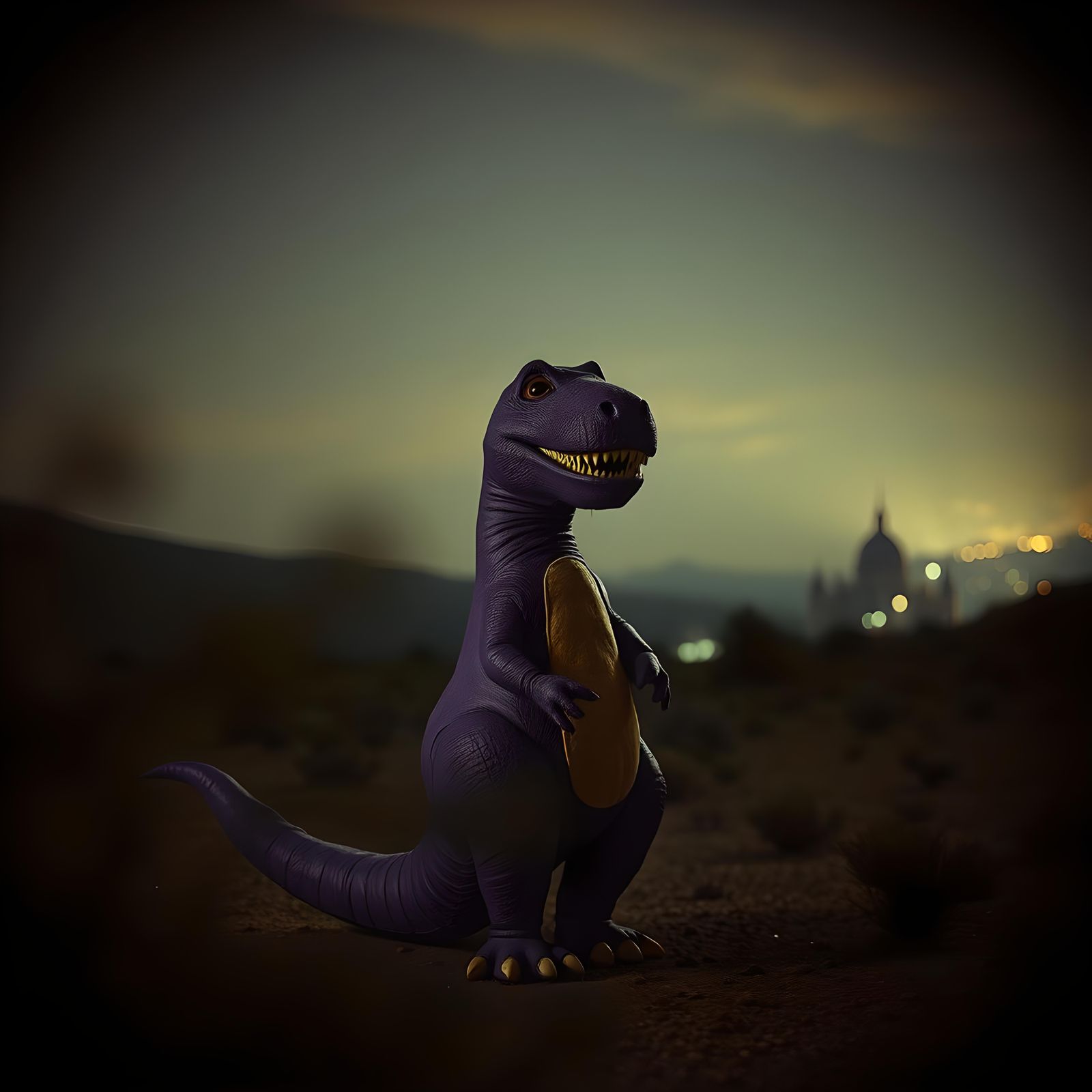 Barney Horror Movie Poster: Cinematic Film Still