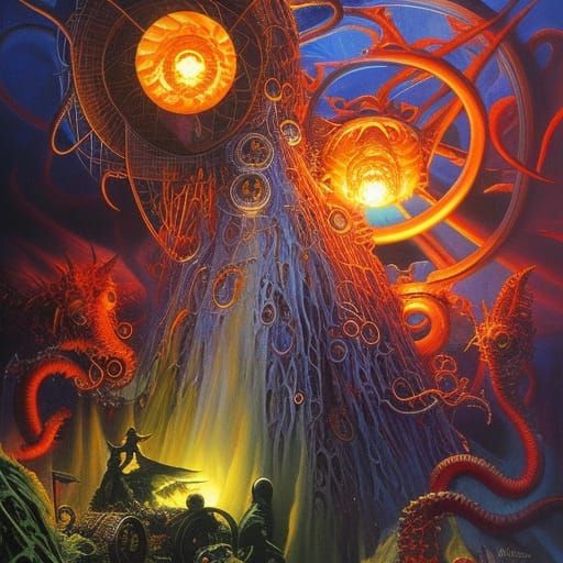 Lovecraftian Orbs of Horror in Vibrant Colors