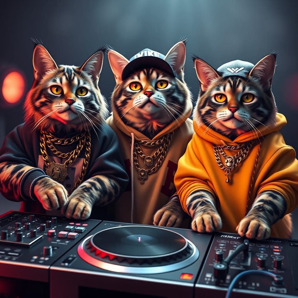 Hip Hop Cats Rap Video Concept Art