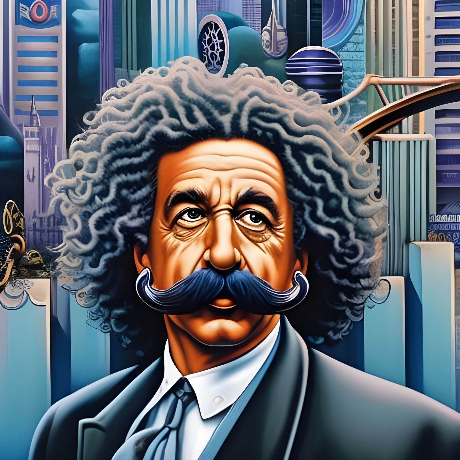 Einstein’s Handlebar Mustache