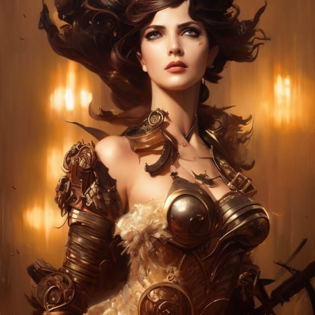 Hyperrealistic Princess Belle Portrait in Ornate Style