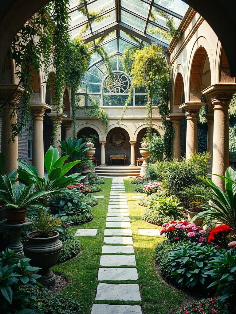 Archaic Large Garden Oasis