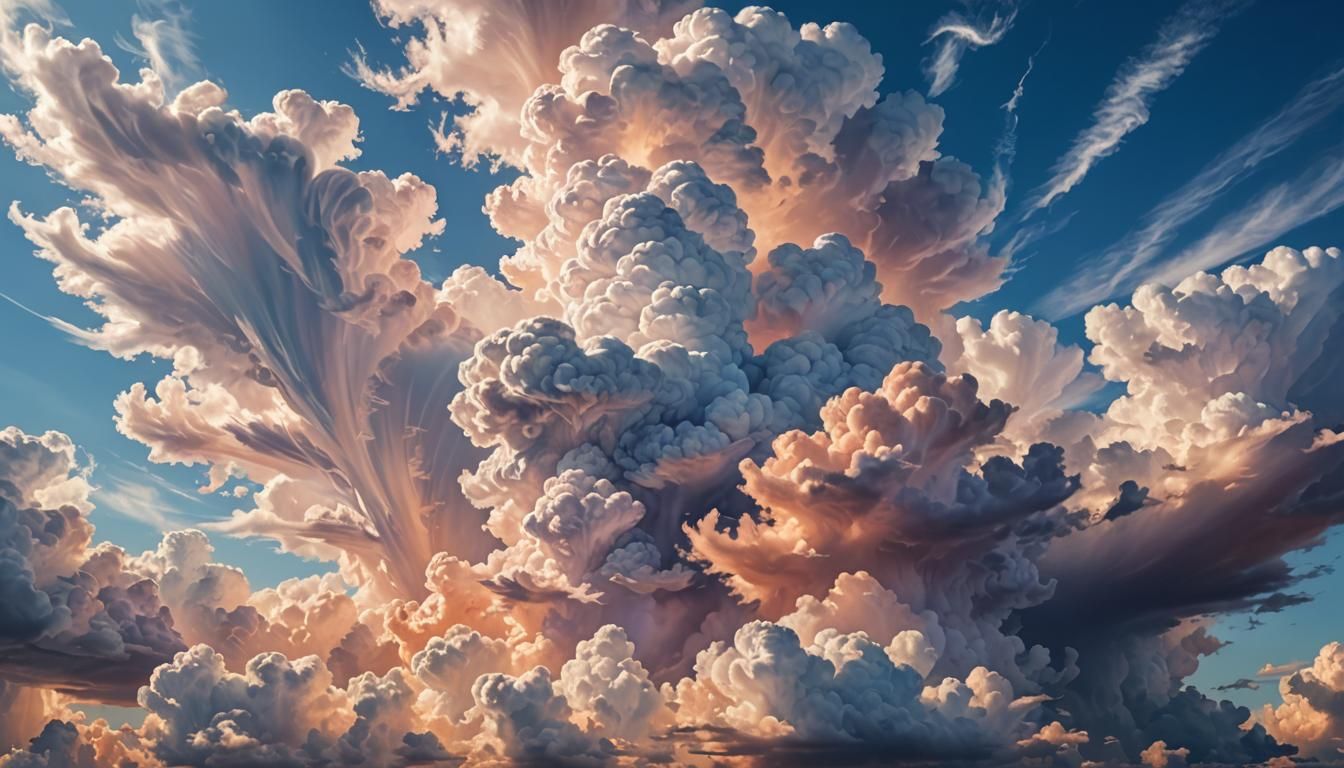 Ethereal Cloudscape in Surreal Realism