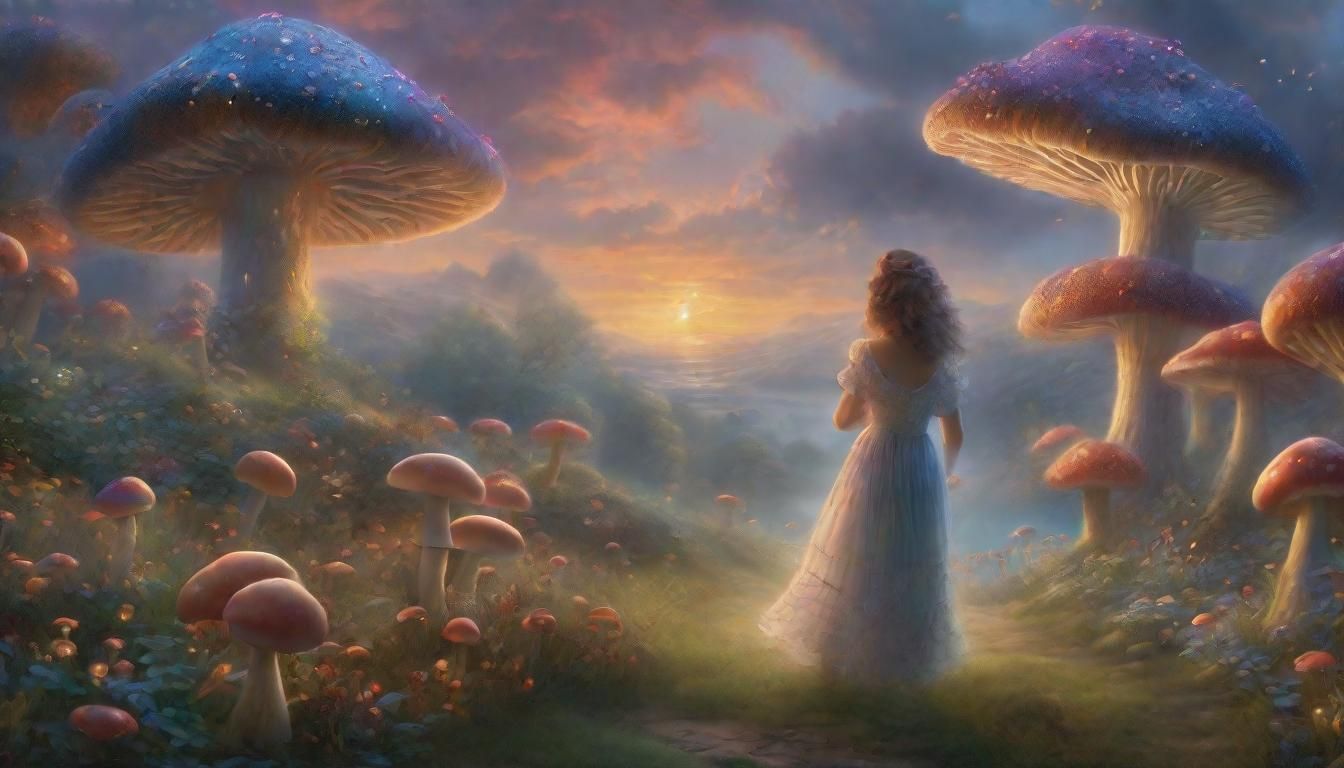 Ethereal Fantasy Dance in Shimmering Mist