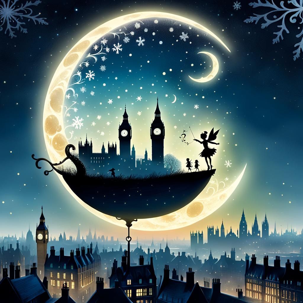 Peter Pan Christmas: London in a Question Mark Hook