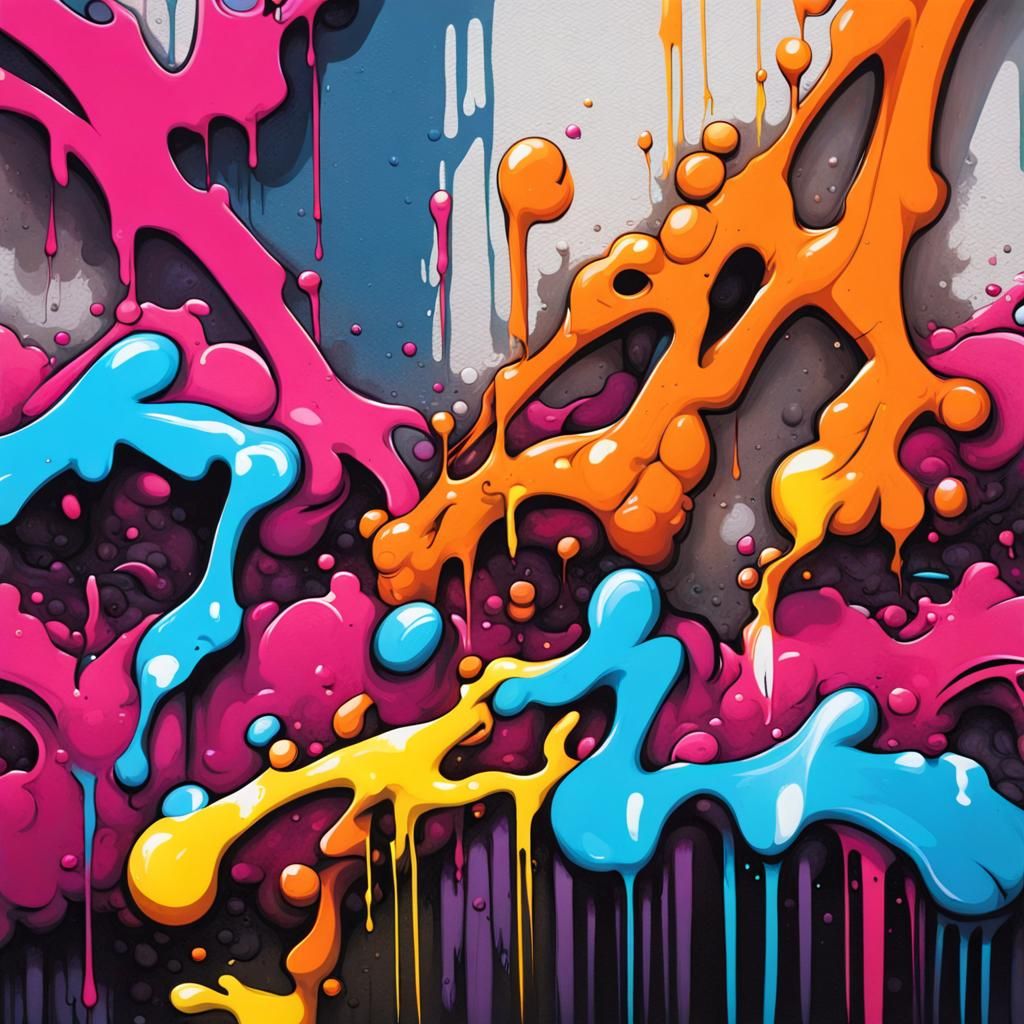 Colorful Polychromatic Graffiti Art in Ultra Quality