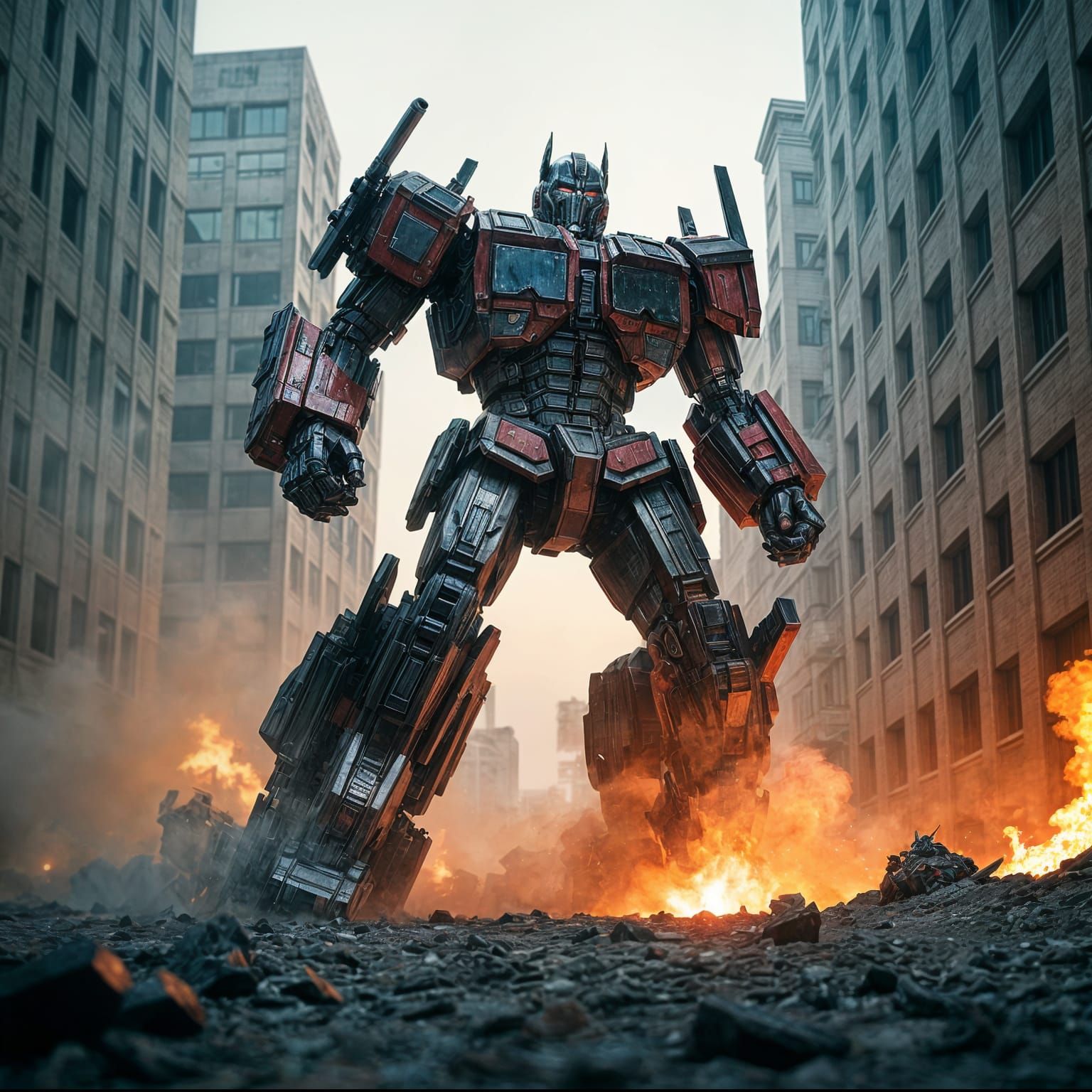 Optimus Prime Battles Jaeger: Cinematic Showdown