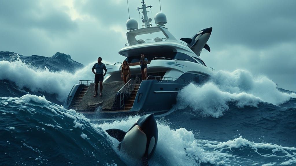 Turbulent Seas, Orcas and Mermaids