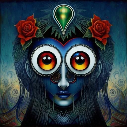 Surreal Lost Love: Vivid Colors in Abstract Style